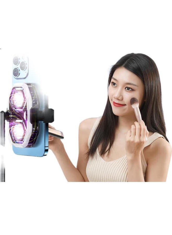 Masentek Dy58 Mobile Phone Radiator Semiconductor Cooling Back Clip Dual-Core Cooling Artifact Fan E-Sports Live Broadcast Low Noise Xiaomi Huawei Apple Compatible - Image 3