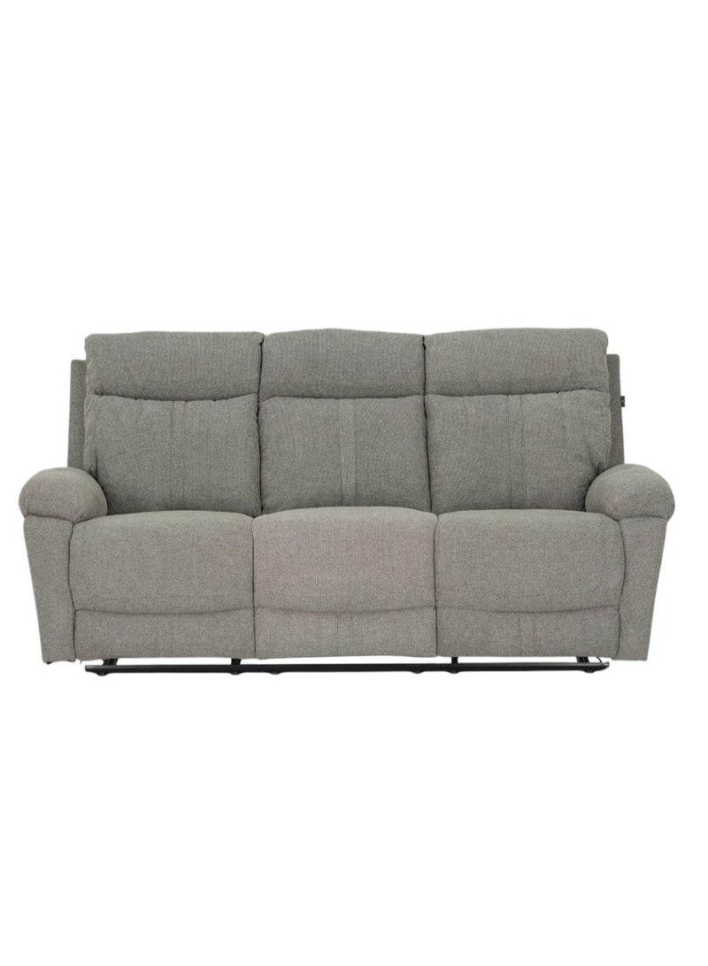 ROYALOAK Royaloak Ipoh Malaysian Fabric 3 Seater Recliner | Chair Recliner | Heavy-duty Metal Support | Fabric Upholstery | High Backrest Design | Tufted Detailing | Pillow Top Armrests | Pocket Springs - Image 2