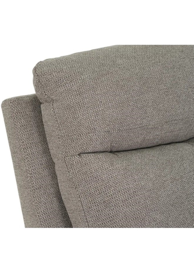 ROYALOAK Royaloak Ipoh Malaysian Fabric 3 Seater Recliner | Chair Recliner | Heavy-duty Metal Support | Fabric Upholstery | High Backrest Design | Tufted Detailing | Pillow Top Armrests | Pocket Springs - Image 5