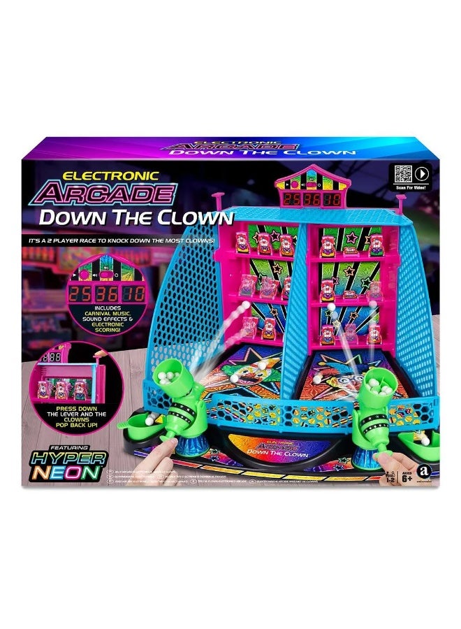 Ambassador Electronic Arcade Down-The-Clown (Hyper Neon Black Series) - Image 1