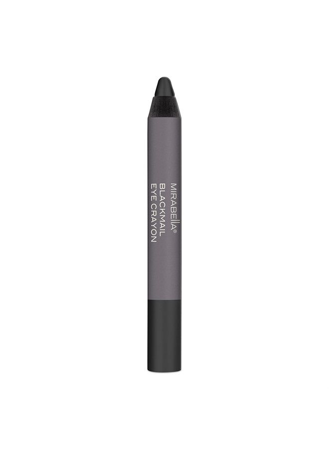 Mirabella Eye Crayon Jumbo Eyeliner, Blackmail (Black) - Smooth Formula Glides and Blends Effortlessly - Waterproof, Ultra-Creamy and High-Pigmented Formula - Paraben & Gluten-free - Image 1