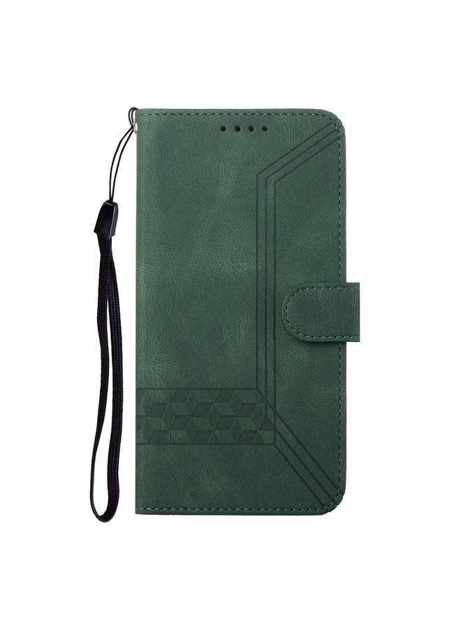 S-TOP Case For Google Pixel 9 Pro Cubic Skin Feel Flip Leather Phone Case - Image 3