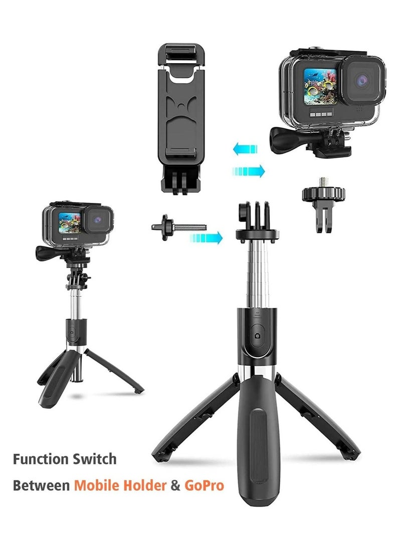 Selfie Stick, 3 in 1 Extendable Selfie Stick Tripod with Detachable Bluetooth Wireless Remote Phone Holder for iPhone 12/Xs/iPhone 8/iPhone 11/11pro, Galaxy S10/S9 Plus/S8/Note8