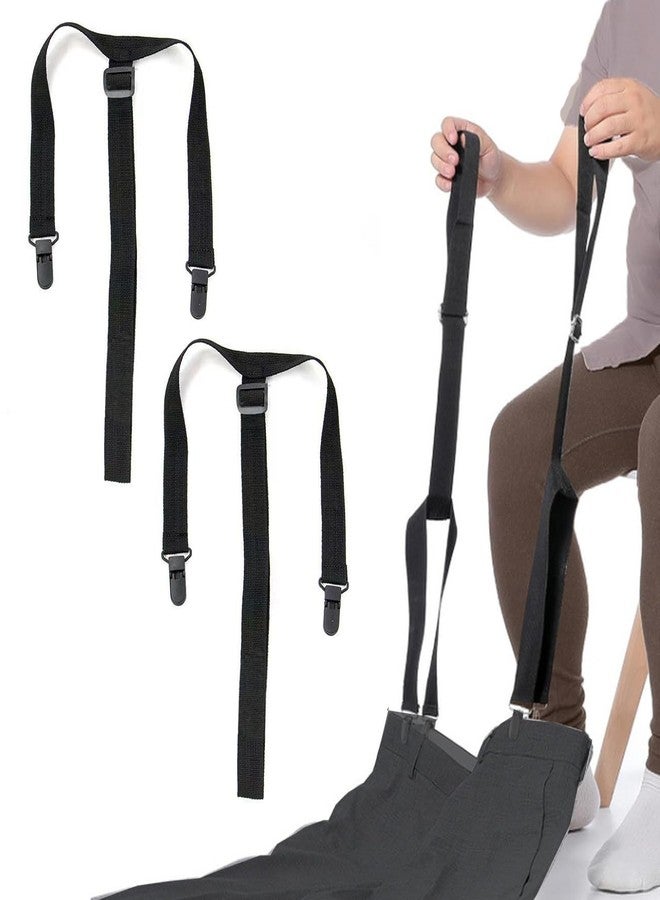 Tovyzalg Adjustable Clip & Pull Dressing Aid for Elderly, Disabled & Pregnant Women - 2PCS Mobility Assist Tool for Pants, Skirts & Underwear (26-41 Inch, Lightweight) (2) - Image 1