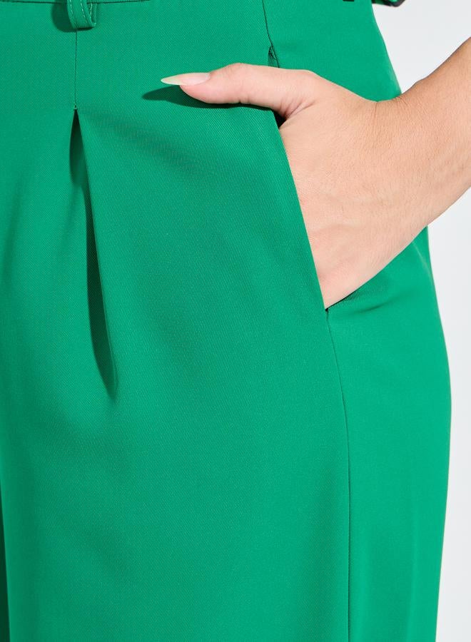 Take Two Solid Wide Leg Pants by Styli - Image 3