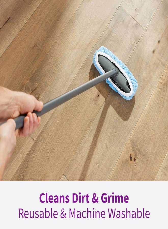 Rejuvenate Microfiber Bonnet Applicator, Fits Any Sponge Mop Head Up to 9", Washable and Reusable Microfiber Mop Pad, 1 Pack - Blue - Image 4