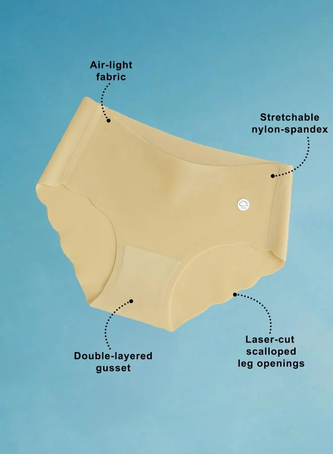 كلوفيا Lemon Yellow Breezy Seamless Hipster Panty