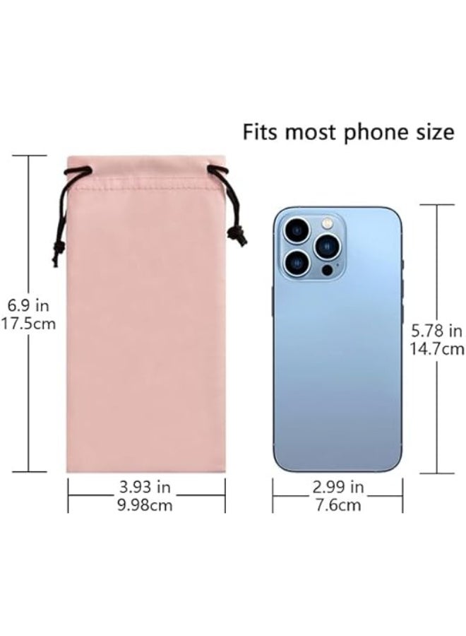 Soft Eyeglass Pouch 3 Pack - Pouch for glasses Microfiber Screen Cleaning Bag - Image 4