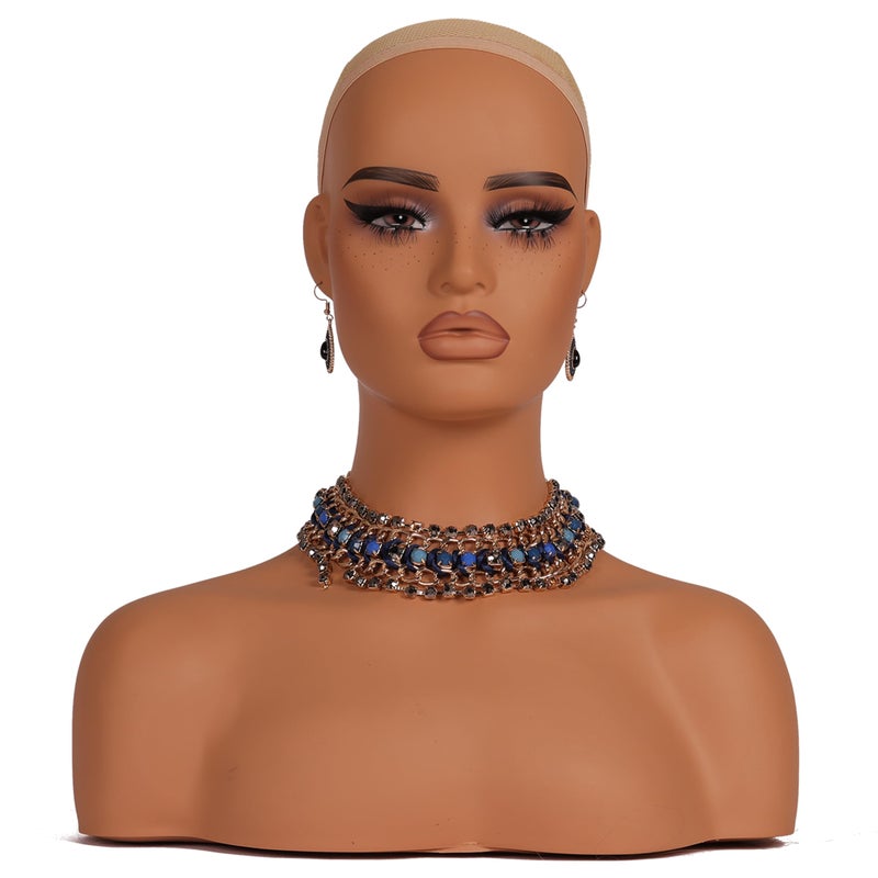 L7 MANNEQUIN European American Femlae Model Head Display Props Mannequin Head with Shoulders Bust DC TH MAZI