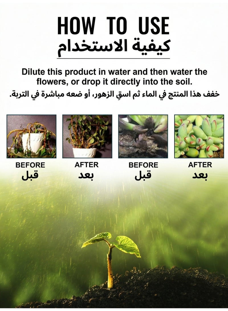 MOONSPRY 50ml Plant Activation Liquid Solution – Plant Resurrection & Growth Enhancer, Liquid Fertilizer for Seedlings, Rooting Hormones for Cuttings, Plant Growth Supplement - Image 2
