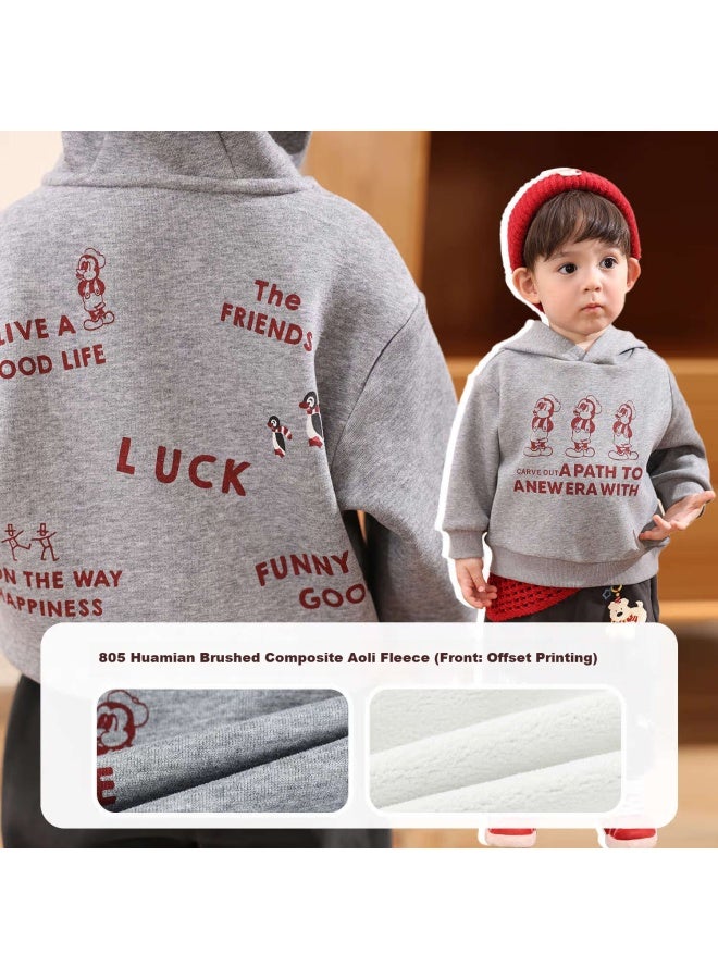Luson Little O Dad Baby Boys Red Quilted Jacket  New Hooded Warm Cotton Outfit Infant Outerwear - Image 3