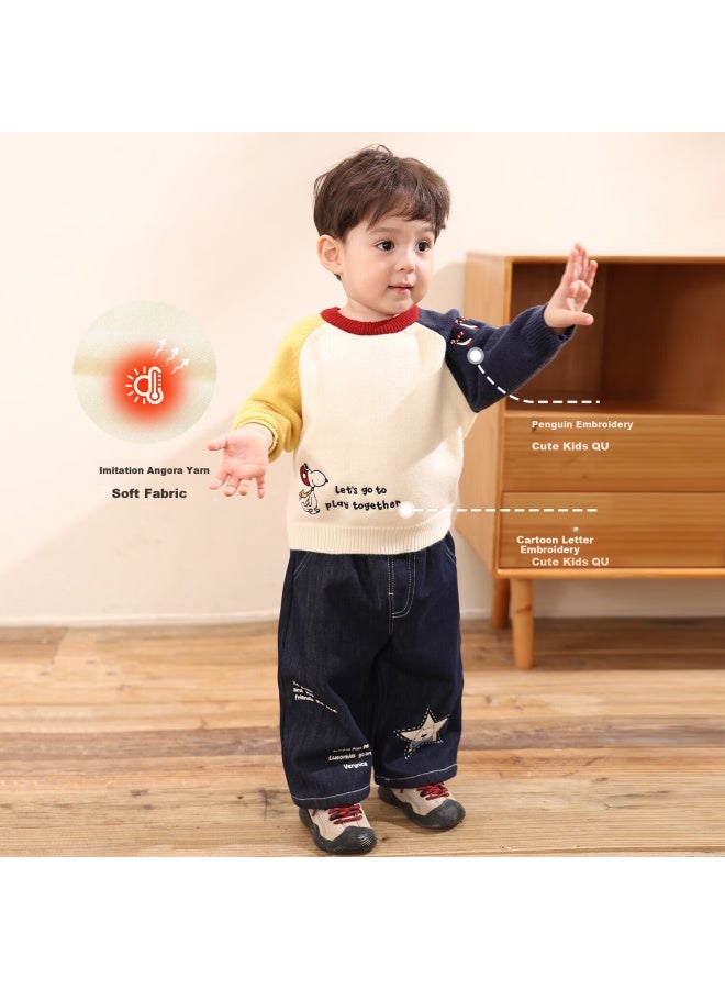Luson Little O Dad Baby Boys Red Quilted Jacket  New Hooded Warm Cotton Outfit Infant Outerwear - Image 2