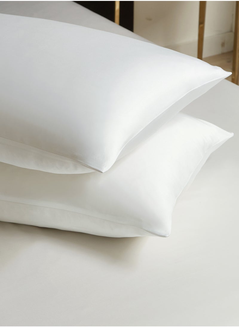 Master Home Textile - Single 100% Rayon Of Bamboo Cooling Fitted Sheet, Fitted Sheet With Elastic 120x200+30 cm, Breathable Silky Soft, Single Size 2 Pieces - Image 1