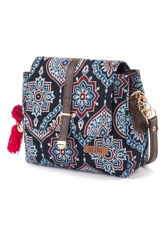 NEPRI Printed Chic Sling Bag | Crossbody Bags for Women Girls | Women's Handbags | Chic & Stylish | Vegan Leather Bag | Casual & Party Use | WCS-018-03 - Image 3