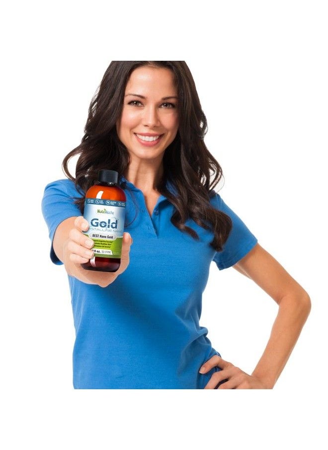 NutriNoche - Colloidal Gold The Best Colloidal Gold Mineral Supplement 30 Ppm Colloidal Minerals - Image 1