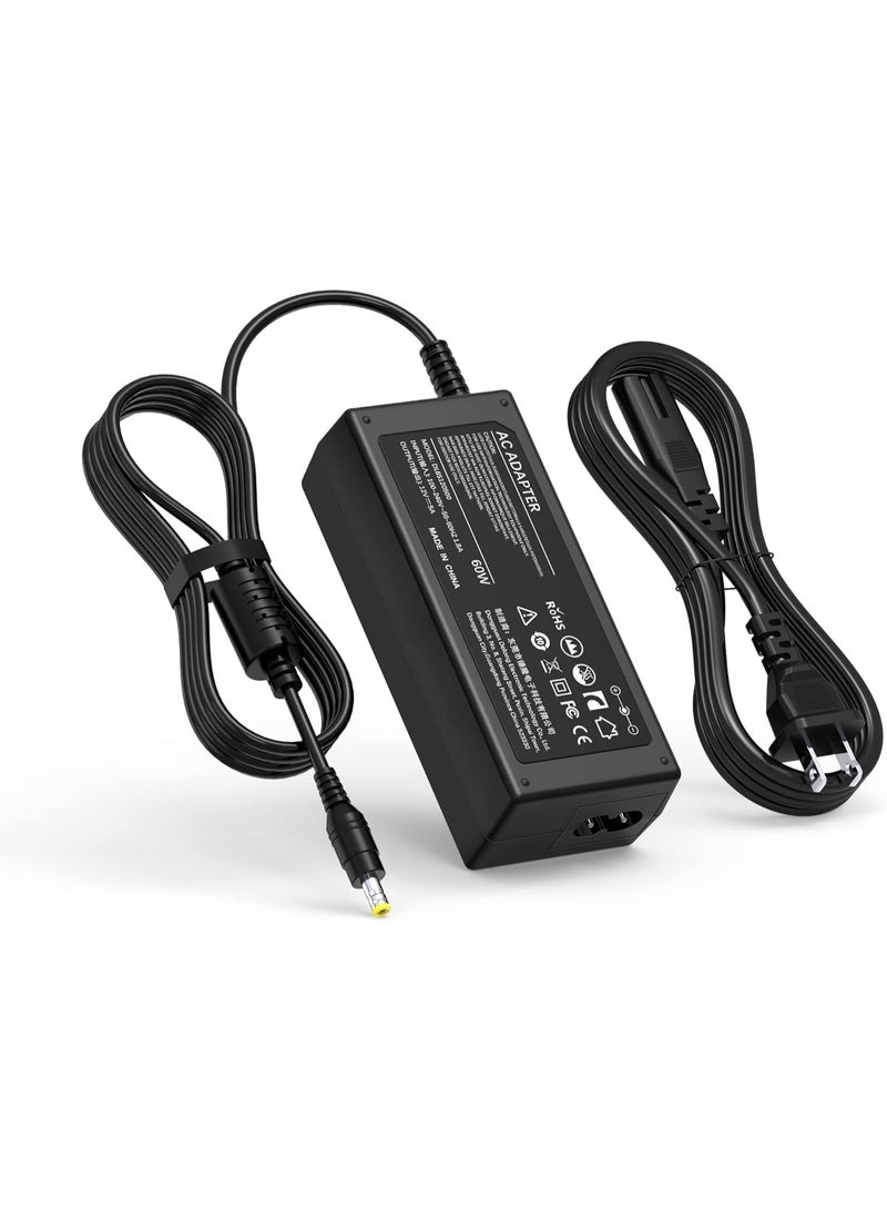 Terabyte New 12V AC/DC Adapter for AOC & HP Monitors Compatible with AOC 16"–27" and HP 2011X, 2211X, 2311X monitors. 12V output with 5.5 x 2.5mm connector. Replace - Image 1