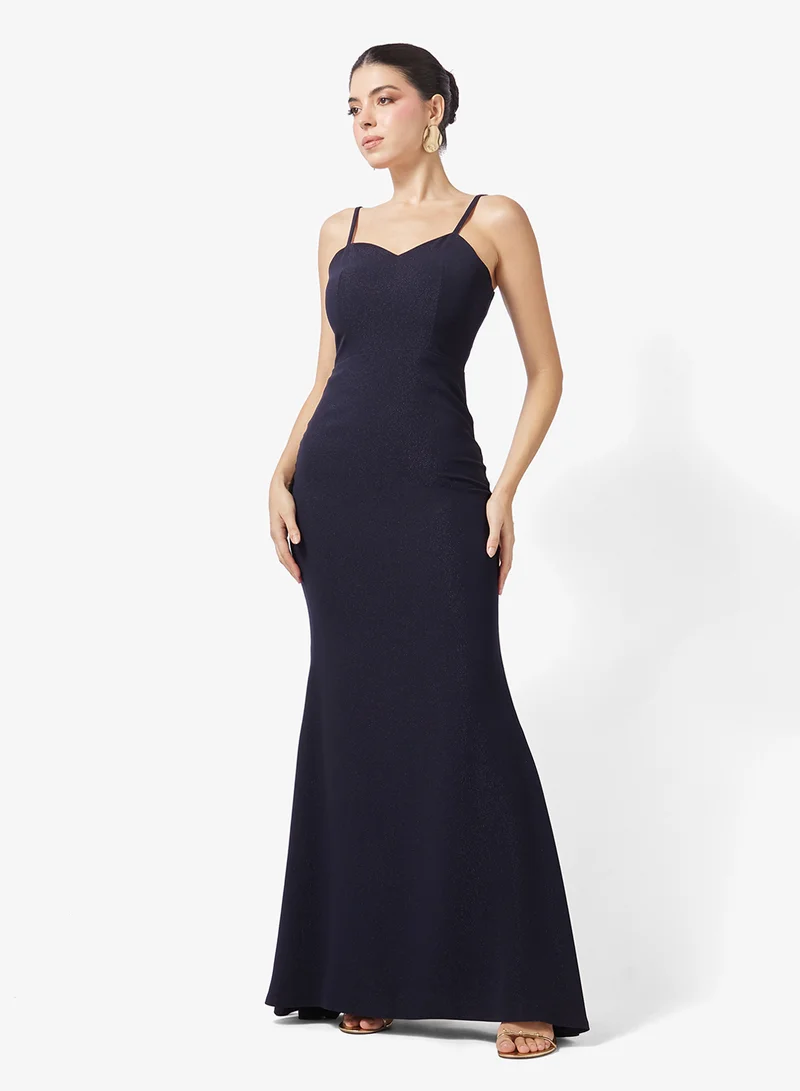 Namshi x  Embellished Sleeve Sweetheart Neckline A Line Dress for Women | Best Price UAE