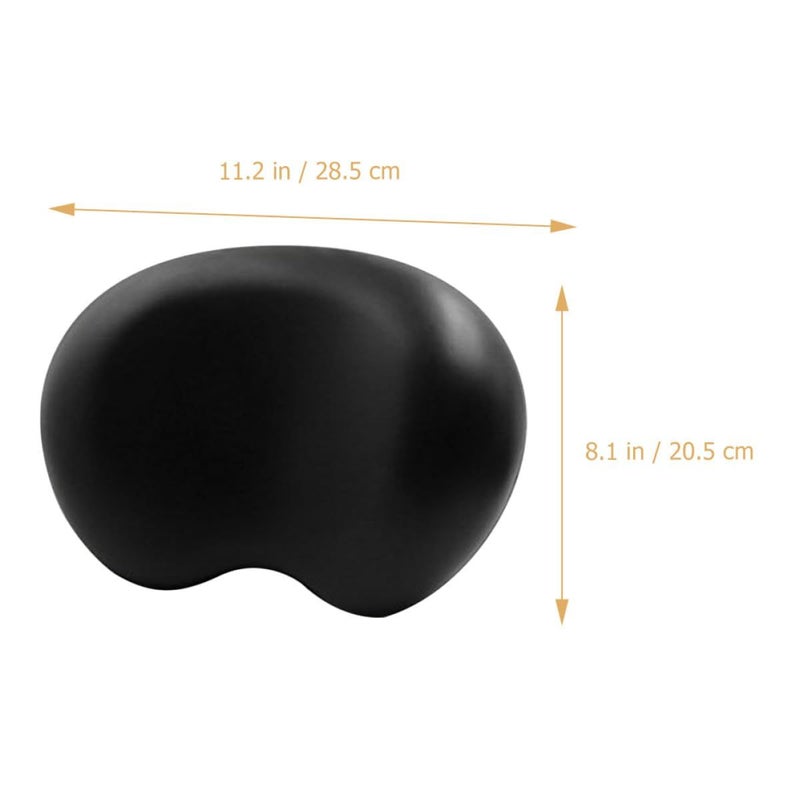 DOITOOL Non Slip Black Bath Pillow For Tub With 3D Ergonomic Headrest Back Cushion Suction Cups Secure Fit Comfortable Support For Pregnant Women Adults - Image 3