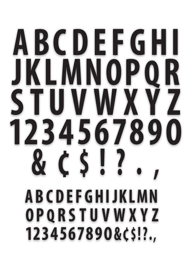 ArtSkills Poster and Bulletin Board Vinyl Letters and Numbers, Black, 1" and 2"h, 250/Pack - Image 3