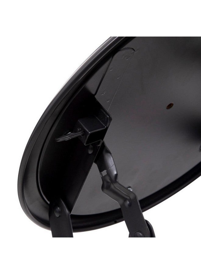 Five Simply Smart Elegant Design MDF and Steel Folding Side Stool Black 45 x 30 x 30 cm 140291A - Image 4