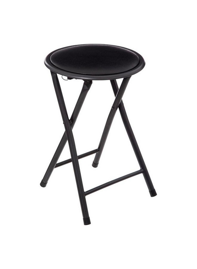 Five Simply Smart Elegant Design MDF and Steel Folding Side Stool Black 45 x 30 x 30 cm 140291A - Image 1