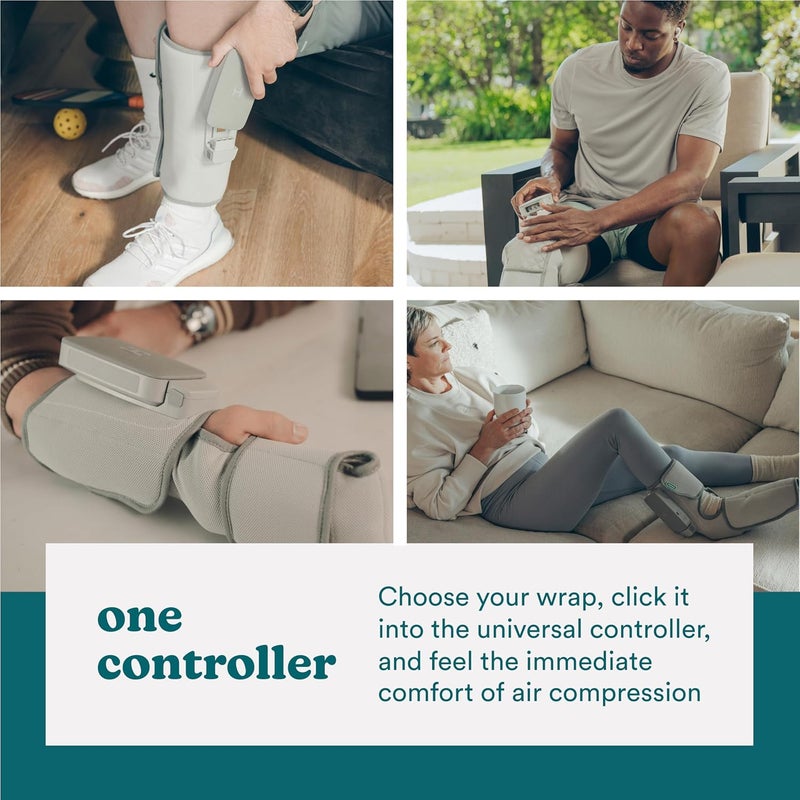 HoMedics نظام تدليك البطارية للعلاج بالضغط المتداخل من هوميدكس مع وحدة تحكم عالمية متوافقة مع لفائف الضغط المودولارية تباع بشكل منفصل - Image 4