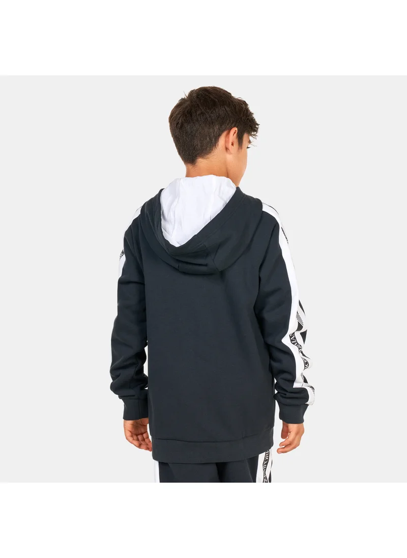 EA7 Emporio Armani Kids' Train Logo Series Hooded Jacket