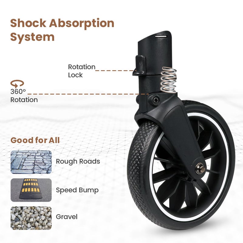 R for Rabbit Street Smart Auto Fold Baby Stroller - Image 4