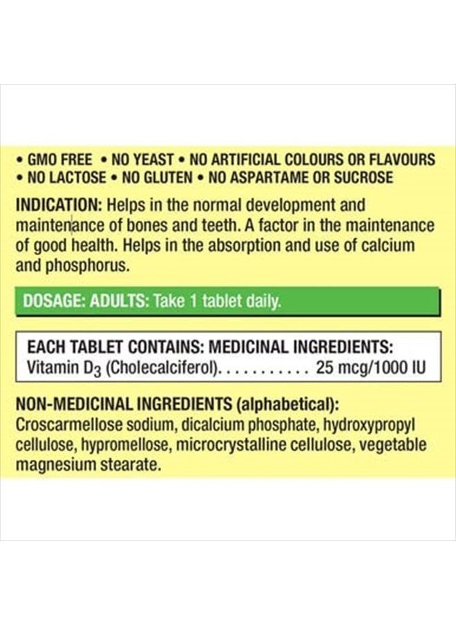 Kirkland Signature (Twin Pack) 2 x Kirkland Signature Vitamin D3 1000IU/25mcg, 360 tablets  - Image 5