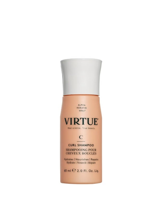 VIRTUE Curl Shampoo 60ml - Image 1