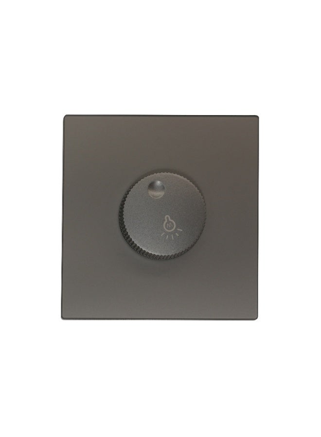 Donmarco Light Dimmer Switch 1000W – Ultra Thin Glass, Adjustable Brightness Control, Modern & Durable, Fire-Resistant Electric Switch, 3-Year Warranty, Wall Switch for Home and Office (Matt Grey) - Image 1