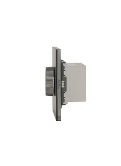 Donmarco Light Dimmer Switch 1000W – Ultra Thin Glass, Adjustable Brightness Control, Modern & Durable, Fire-Resistant Electric Switch, 3-Year Warranty, Wall Switch for Home and Office (Matt Grey)  - Image 3