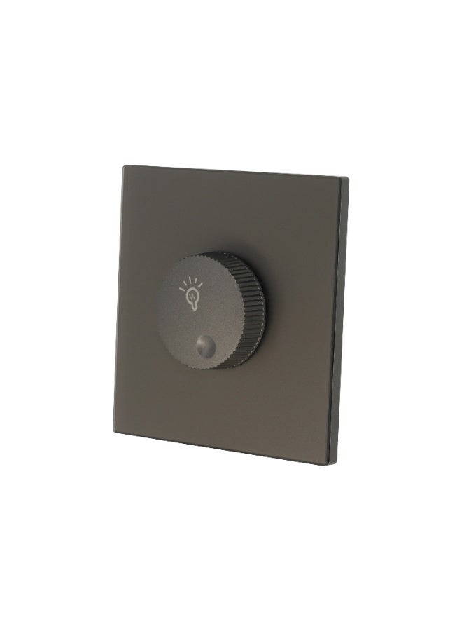 Donmarco Light Dimmer Switch 1000W – Ultra Thin Glass, Adjustable Brightness Control, Modern & Durable, Fire-Resistant Electric Switch, 3-Year Warranty, Wall Switch for Home and Office (Matt Grey) - Image 2