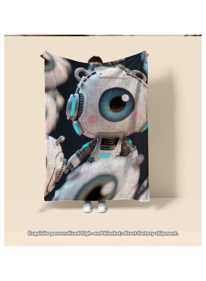 general Flannel thin blanket (warm and comfortable, suitable for sleep, gaming, dust removal and sandproof) 150cm*200cm - 541 - Image 1