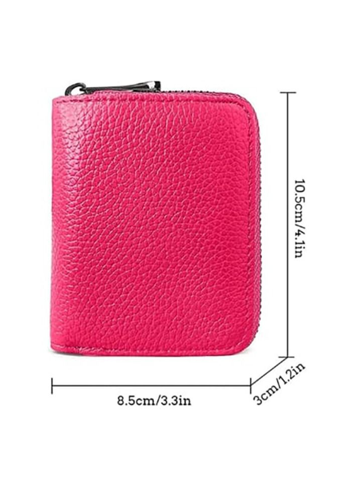 RFID Credit Card Wallet 20 Slots Big Capacity Credit Card Holder for Men and Women Rose Pink - Image 4