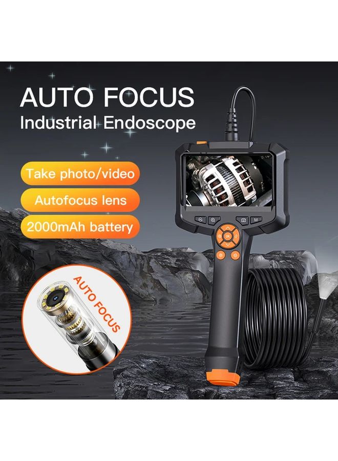 Inskam 4.3 Inch Industrial Endoscope 8mm Camera Auto Focus Single Lens IP67 5m Cable - Image 1