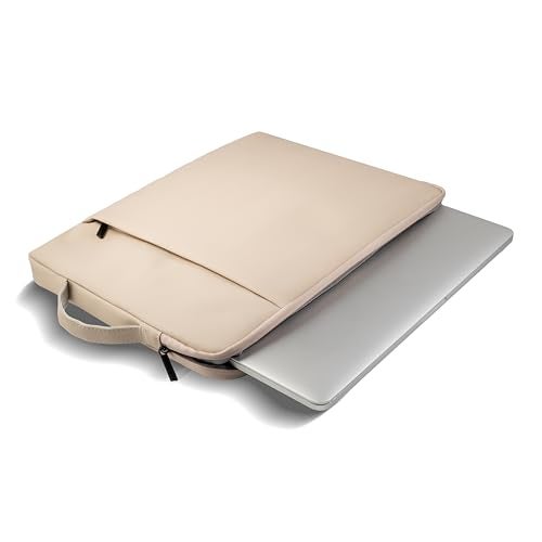 RichAxis 13" Laptop Sleeve Cover Bag | Fits 12.5–13.3" Laptops & Tablet | Water-Resistant Fabric, Padded Interior | Ideal for Office, College & Travel (Beige, 13.3 Inch) - Image 1