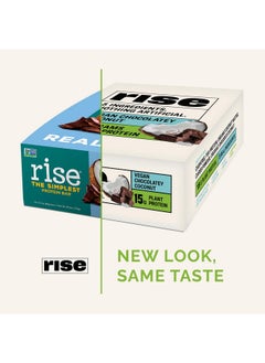 RISE Pea Protein Bar - Chocolately Coconut | Breakfast Bar & Protein Snack 15G Protein Just 5 Whole Food Ingredients Non-Gmo Gluten-Free Soy Free  - Image 2