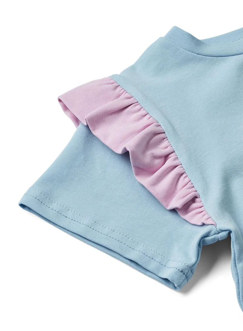 Småfolk T-shirt with mermaid and dolphin