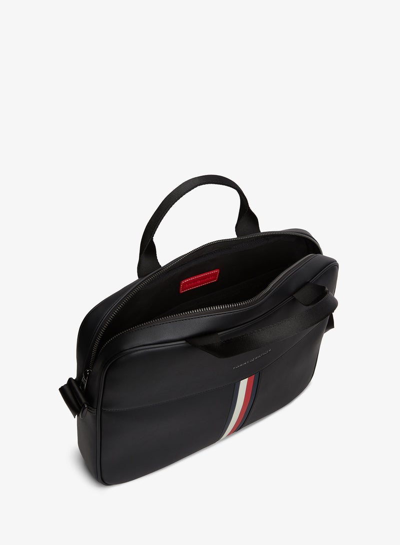 TOMMY HILFIGER Signature Tape Crossbody Laptop Bag - Image 4