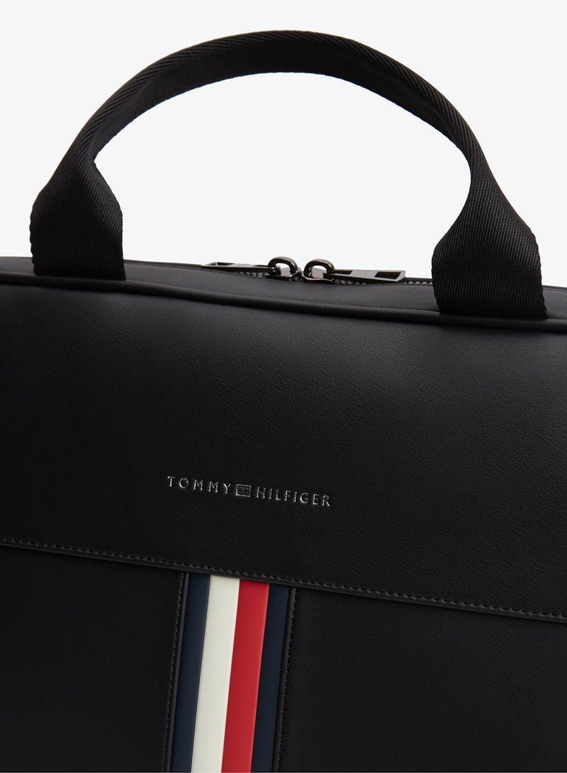 TOMMY HILFIGER Signature Tape Crossbody Laptop Bag - Image 5