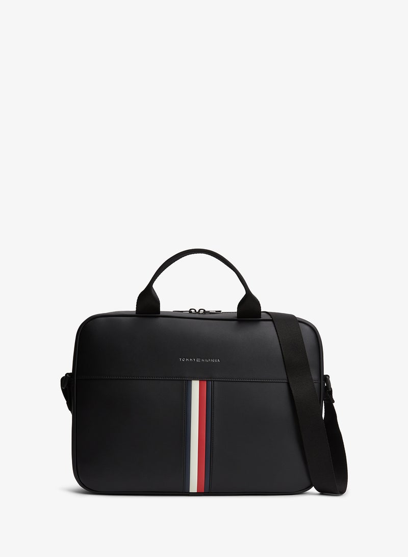 TOMMY HILFIGER Signature Tape Crossbody Laptop Bag - Image 1