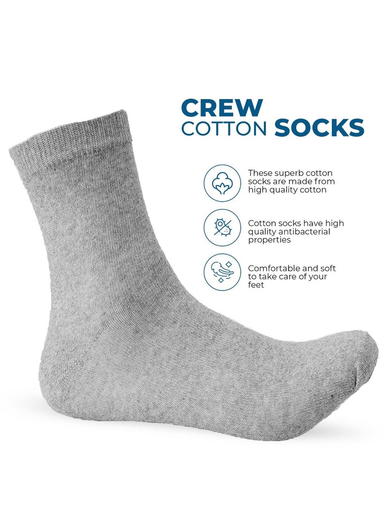 MIZAJIC Men's Socks 10 Pairs (Small) Breathable Soft Athletic Crew Socks Moisture-Wicking Odor-Proof Suitable for Work and Casual Wear Comfortable Socks - Image 4