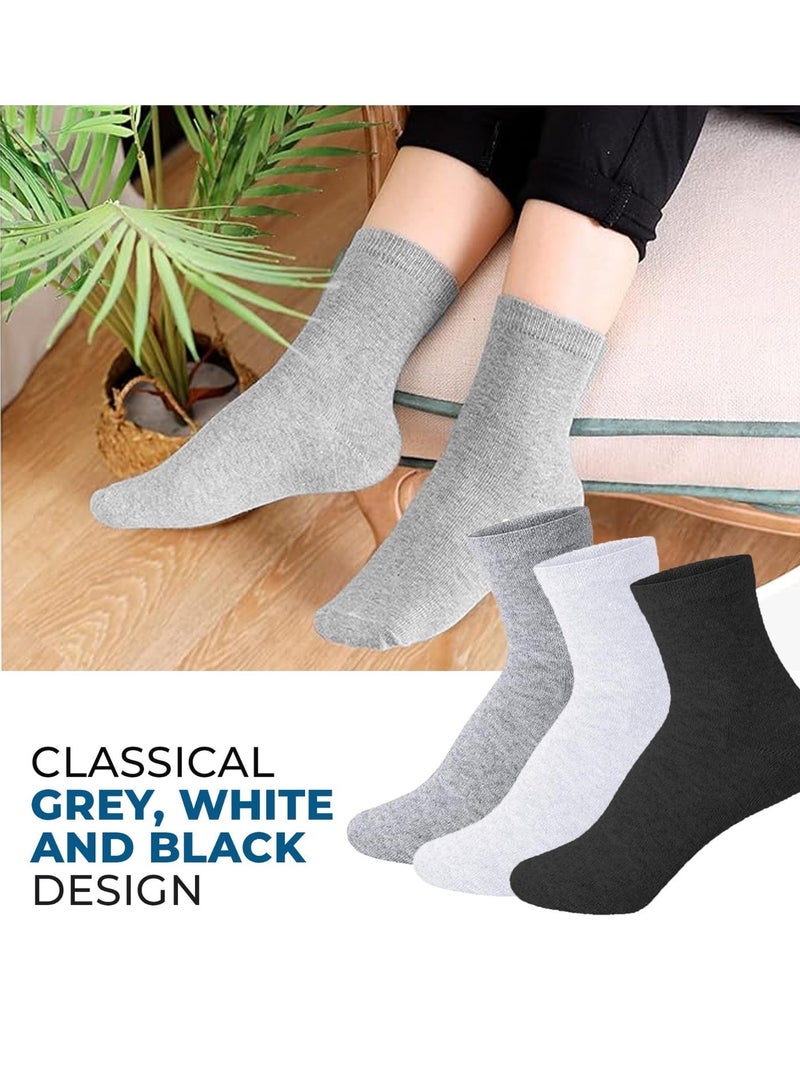 MIZAJIC Men's Socks 10 Pairs (Small) Breathable Soft Athletic Crew Socks Moisture-Wicking Odor-Proof Suitable for Work and Casual Wear Comfortable Socks - Image 5