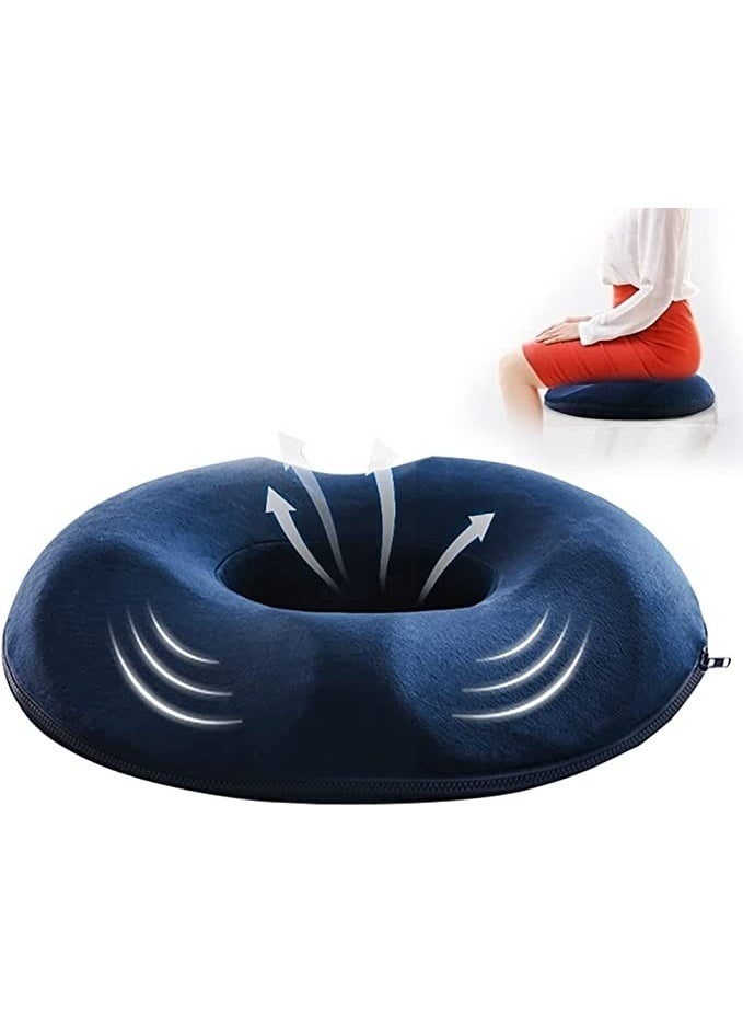 Max Comfort Modern Memory Foam Hemorrhoid Seat, Medical Seat Cushion for Pressure Relief and Comfort While Sitting, with a 2-Year Warranty - Image 1