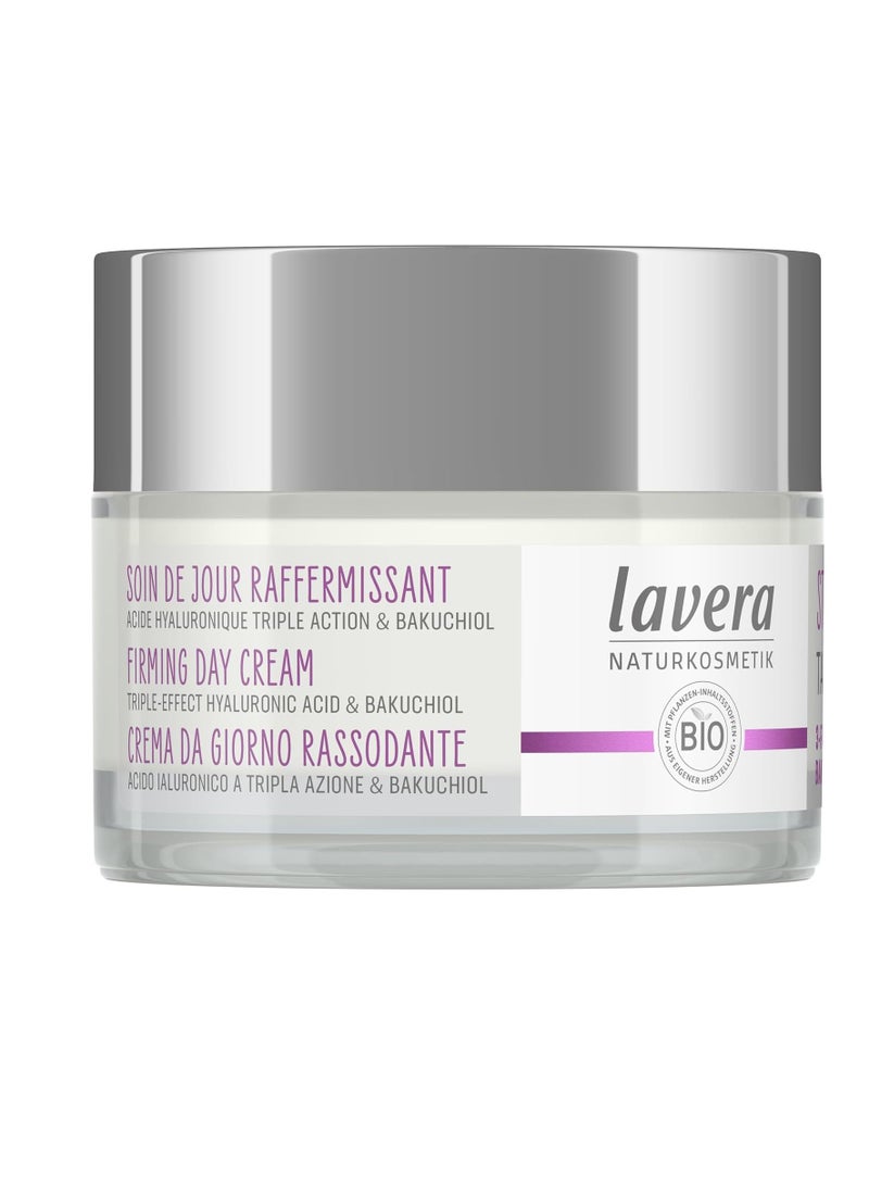 lavera - lavera Firming Day Care - Anti Aging Face Cream with Triple Hyaluron & Bakuchiol for Smooth Skin - Anti Wrinkle Face Cream - Face Moisturizer - PETA Certified - Vegan - Made in Germany - 1.7 Fl Oz - Image 1