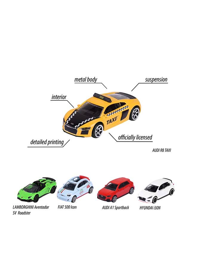 Majorette WOW 5 Pieces Die-Cast Set, 4 Assorted Styles, 5 Officially Licensed 1:64 Scale Metal Toy Vehicles, 7.5 cm Mini Cars with Free-Rolling Wheels, One Set Supplied, Ages 3+ - Image 1