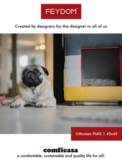 COMFICASA FEYDOM PAKS 1 Ottoman and Pet Home- Warm Mix  - Image 2