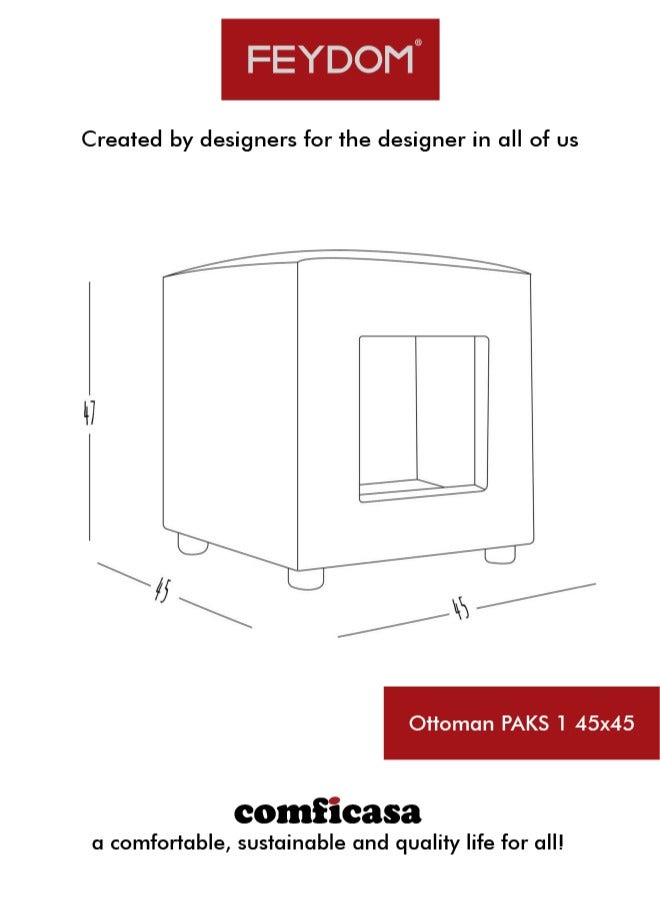 COMFICASA FEYDOM PAKS 1 Ottoman and Pet Home- Warm Mix - Image 3