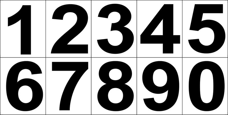 IMPRINT Big Number(6 x 7 CM Approx) Self Adhesive Labels, Pack of 100 - Image 5